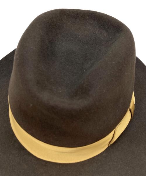 INDIANA JONES（インディアナジョーンズ）INDIANA JONES (インディアナジョーンズ) ウールフェルトハット ブラウン サイズ:Lの古着・服飾アイテム