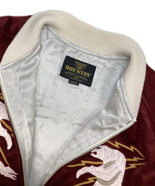 HUSTON（ヒューストン）HUSTON (ヒューストン) 別珍 スーベニアジャケット ALASKA バーガンディー サイズ:Mの古着・服飾アイテム