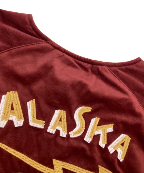 HUSTON（ヒューストン）HUSTON (ヒューストン) 別珍 スーベニアジャケット ALASKA バーガンディー サイズ:Mの古着・服飾アイテム