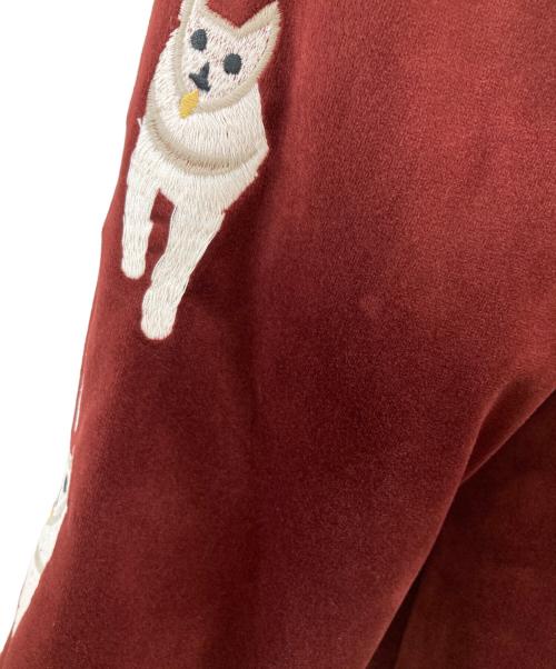 HUSTON（ヒューストン）HUSTON (ヒューストン) 別珍 スーベニアジャケット ALASKA バーガンディー サイズ:Mの古着・服飾アイテム