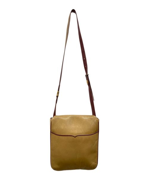 Cartier（カルティエ）Cartier (カルティエ) レザーショルダーバッグ ベージュの古着・服飾アイテム