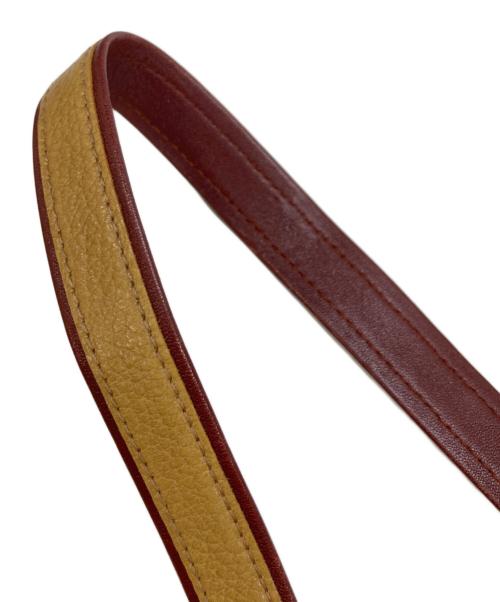 Cartier（カルティエ）Cartier (カルティエ) レザーショルダーバッグ ベージュの古着・服飾アイテム