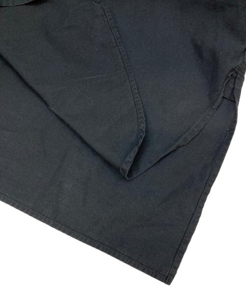 BLURHMS（ブラームス）BLURHMS (ブラームス) CHAMBRAY STAND COLLAR CUFFLESS SHIRT ブラック サイズ:3の古着・服飾アイテム