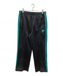 Needles（ニードルズ）の古着「SIDE LINE DRAWSTRING TRACK PANTS」｜ブラック×グリーン