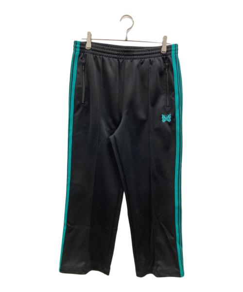 Needles（ニードルズ）Needles (ニードルズ) SIDE LINE DRAWSTRING TRACK PANTS ブラック×グリーン サイズ:Mの古着・服飾アイテム