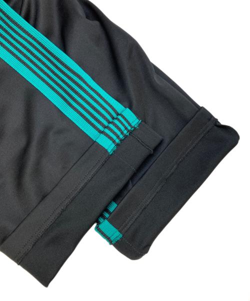 Needles（ニードルズ）Needles (ニードルズ) SIDE LINE DRAWSTRING TRACK PANTS ブラック×グリーン サイズ:Mの古着・服飾アイテム