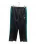 Needles（ニードルズ）の古着「SIDE LINE DRAWSTRING TRACK PANTS」｜ブラック×グリーン