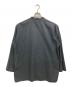 BLURHMS (ブラームス) CHAMBRAY STAND COLLAR CUFFLESS SHIRT ブラック サイズ:3：7000円