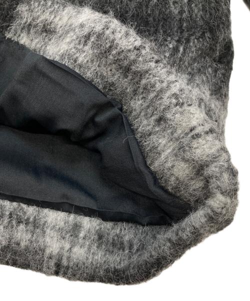 CLOCHE（クロシェ）CLOCHE (クロシェ) ウールシャギーチェックコート ホワイト×ブラック サイズ:02 未使用品の古着・服飾アイテム
