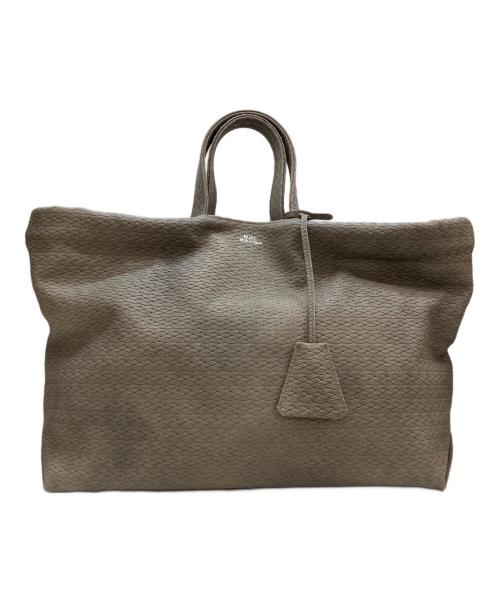 M.U.L.（エムユーエル）M.U.L. (エムユーエル) BENT TOTE Ssize ベージュの古着・服飾アイテム