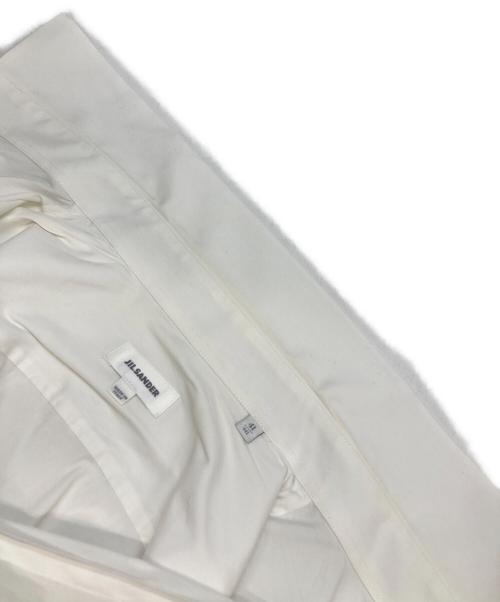 JIL SANDER（ジルサンダー）JIL SANDER (ジルサンダー) コットン×ナイロンシャツ ホワイト サイズ:41の古着・服飾アイテム
