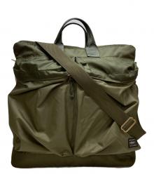 PORTER（ポーター）の古着「FORCE  2WAY HELMETBAG(S)/2WAYバッグ」｜カーキ