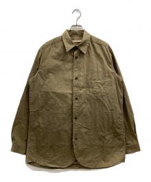 FRANK LEDER（フランクリーダー）の古着「WASHED GERMAN VENTILE COTTON SHIRT JACKET」｜オリーブ