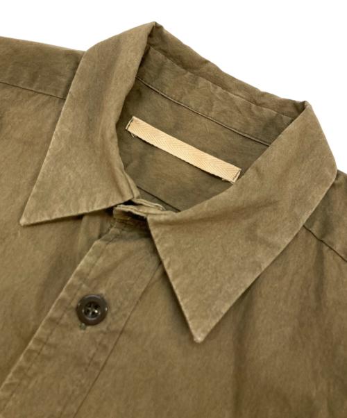 FRANK LEDER（フランクリーダー）FRANK LEDER (フランクリーダー) WASHED GERMAN VENTILE COTTON SHIRT JACKET オリーブ サイズ:Sの古着・服飾アイテム