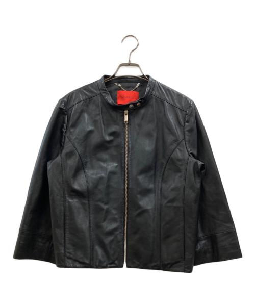 MAX&Co.（マックスアンドコー）MAX&Co. (マックスアンドコー) レザージャケット ブラック サイズ:46の古着・服飾アイテム