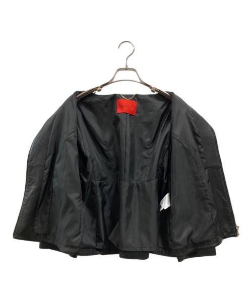 MAX&Co.（マックスアンドコー）MAX&Co. (マックスアンドコー) レザージャケット ブラック サイズ:46の古着・服飾アイテム
