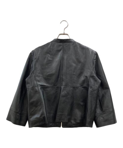 MAX&Co.（マックスアンドコー）MAX&Co. (マックスアンドコー) レザージャケット ブラック サイズ:46の古着・服飾アイテム
