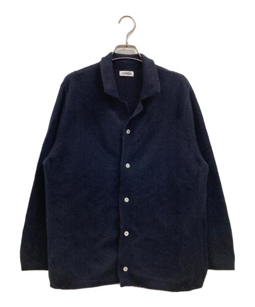 Coohem（コーヘン）Coohem (コーヘン) カシミヤストライプカーディガン ネイビー サイズ:1の古着・服飾アイテム