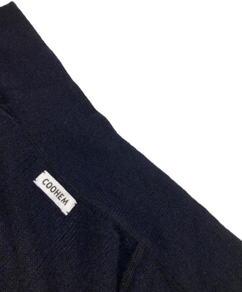 Coohem（コーヘン）Coohem (コーヘン) カシミヤストライプカーディガン ネイビー サイズ:1の古着・服飾アイテム