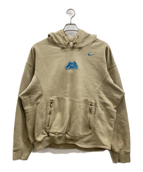 NIKE（ナイキ）NIKE (ナイキ) OFFWHITE (オフホワイト) FLC HOODIE ベージュ サイズ:Mの古着・服飾アイテム
