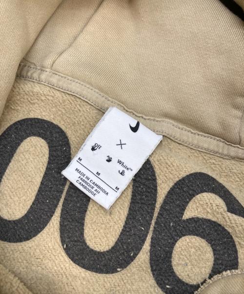 NIKE（ナイキ）NIKE (ナイキ) OFFWHITE (オフホワイト) FLC HOODIE ベージュ サイズ:Mの古着・服飾アイテム