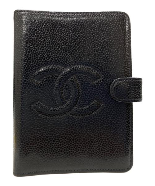 CHANEL（シャネル）CHANEL (シャネル) ココマーク手帳カバー ブラックの古着・服飾アイテム