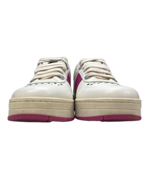 JIMMY CHOO（ジミーチュウ）JIMMY CHOO (ジミーチュウ) HAWAII ローカットスニーカー ホワイト サイズ:36 1/2の古着・服飾アイテム
