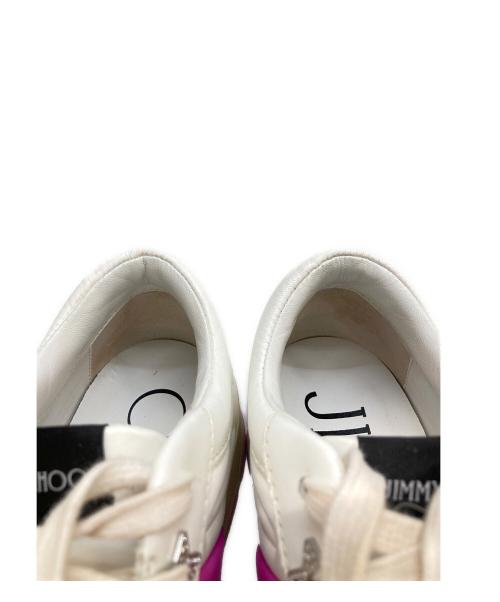 JIMMY CHOO（ジミーチュウ）JIMMY CHOO (ジミーチュウ) HAWAII ローカットスニーカー ホワイト サイズ:36 1/2の古着・服飾アイテム