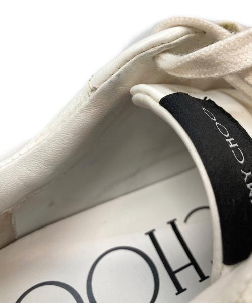 JIMMY CHOO（ジミーチュウ）JIMMY CHOO (ジミーチュウ) HAWAII ローカットスニーカー ホワイト サイズ:36 1/2の古着・服飾アイテム