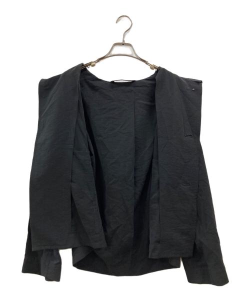 HOMME PLISSE ISSEY MIYAKE（オム プリッセ イッセイ ミヤケ）HOMME PLISSE ISSEY MIYAKE (オム プリッセ イッセイ ミヤケ) OPACITY /2wayジャケット ブラック サイズ:2の古着・服飾アイテム