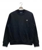 FRED PERRYフレッドペリー）の古着「Crew Neck Sweatshirt」｜ブラック