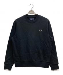FRED PERRY（フレッドペリー）の古着「Crew Neck Sweatshirt」｜ブラック