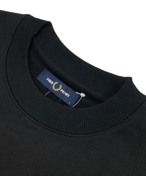 FRED PERRY（フレッドペリー）FRED PERRY (フレッドペリー) Crew Neck Sweatshirt ブラック サイズ:L 未使用品の古着・服飾アイテム
