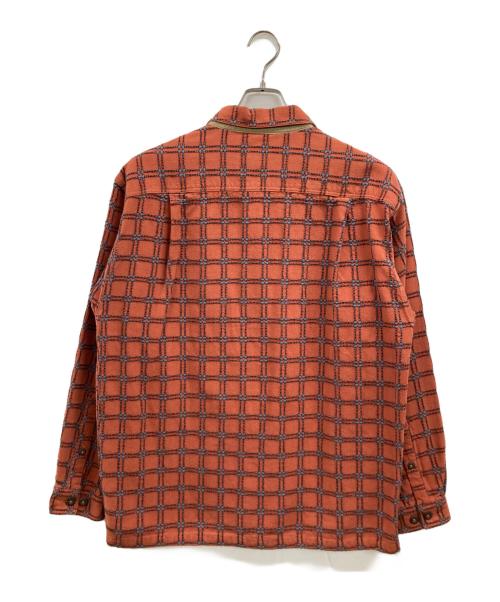 Patagonia（パタゴニア）Patagonia (パタゴニア) Rhythm Shirt Blouson　リズム　2004年製　00ｓ　シャツジャケット　ブルゾン オレンジ サイズ:Mの古着・服飾アイテム