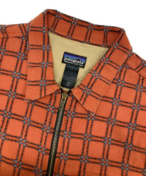Patagonia（パタゴニア）Patagonia (パタゴニア) Rhythm Shirt Blouson　リズム　2004年製　00ｓ　シャツジャケット　ブルゾン オレンジ サイズ:Mの古着・服飾アイテム