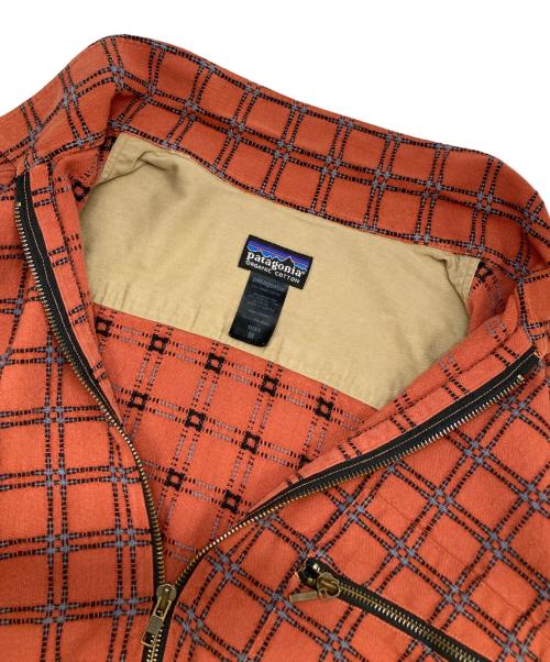 Patagonia（パタゴニア）Patagonia (パタゴニア) Rhythm Shirt Blouson　リズム　2004年製　00ｓ　シャツジャケット　ブルゾン オレンジ サイズ:Mの古着・服飾アイテム