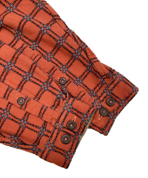 Patagonia（パタゴニア）Patagonia (パタゴニア) Rhythm Shirt Blouson　リズム　2004年製　00ｓ　シャツジャケット　ブルゾン オレンジ サイズ:Mの古着・服飾アイテム