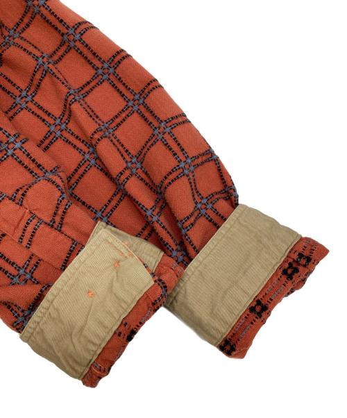 Patagonia（パタゴニア）Patagonia (パタゴニア) Rhythm Shirt Blouson　リズム　2004年製　00ｓ　シャツジャケット　ブルゾン オレンジ サイズ:Mの古着・服飾アイテム
