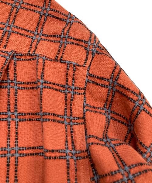 Patagonia（パタゴニア）Patagonia (パタゴニア) Rhythm Shirt Blouson　リズム　2004年製　00ｓ　シャツジャケット　ブルゾン オレンジ サイズ:Mの古着・服飾アイテム