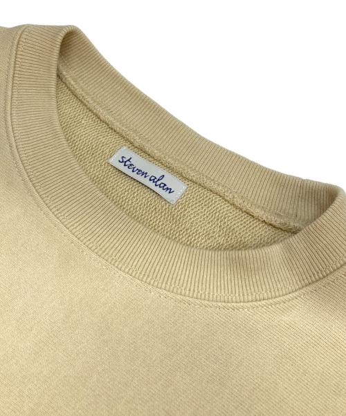 STEVEN ALAN（スティーブンアラン）STEVEN ALAN (スティーブンアラン) ウラケ セットイン クルーネック スウェット ベージュ サイズ:Mの古着・服飾アイテム