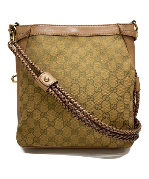 GUCCI（グッチ）GUCCI (グッチ) ショルダーバッグ ベージュ・ブラウンの古着・服飾アイテム