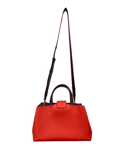 Kate Spade（ケイトスペード）Kate Spade (ケイトスペード) エッセンシャル ラージサッチェル オレンジの古着・服飾アイテム