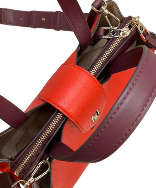 Kate Spade（ケイトスペード）Kate Spade (ケイトスペード) エッセンシャル ラージサッチェル オレンジの古着・服飾アイテム