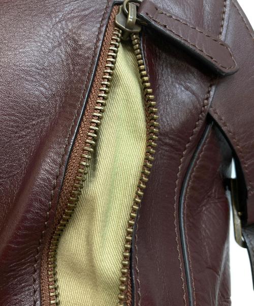 MOTHERHOUSE（マザーハウス）MOTHERHOUSE (マザーハウス) レザーショルダーバッグ ブラウンの古着・服飾アイテム
