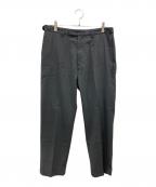 BEAMS PLUSビームスプラス）の古着「IVY Trousers AnkleCut Combat Wool Tropical」｜ブラック