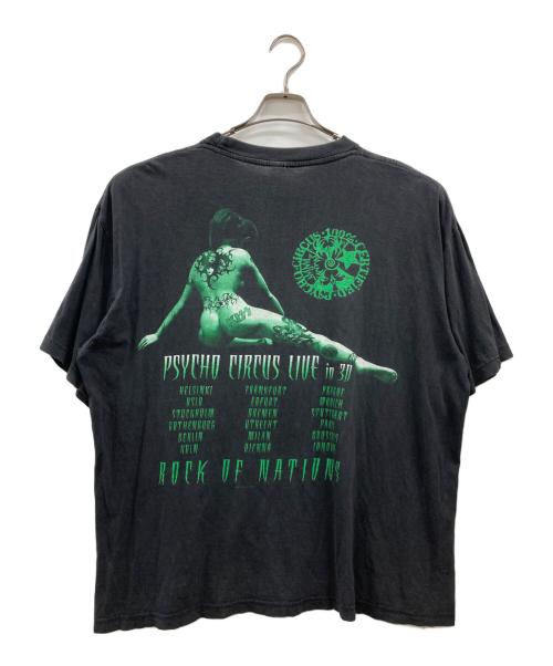 BG（ビージー）BG (ビージー) KISS PSYCHO CIRCUS LIVE IN 3D TEE ブラック サイズ:XLの古着・服飾アイテム