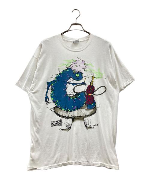 Hanes（ヘインズ）Hanes (ヘインズ) 90s不思議の国のアリスTEE ホワイト サイズ:XLの古着・服飾アイテム
