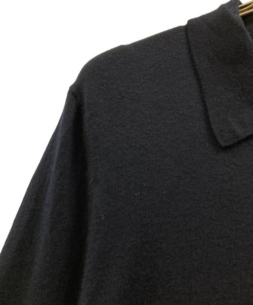 PRADA（プラダ）PRADA (プラダ) ニットポロシャツ ネイビー サイズ:50の古着・服飾アイテム