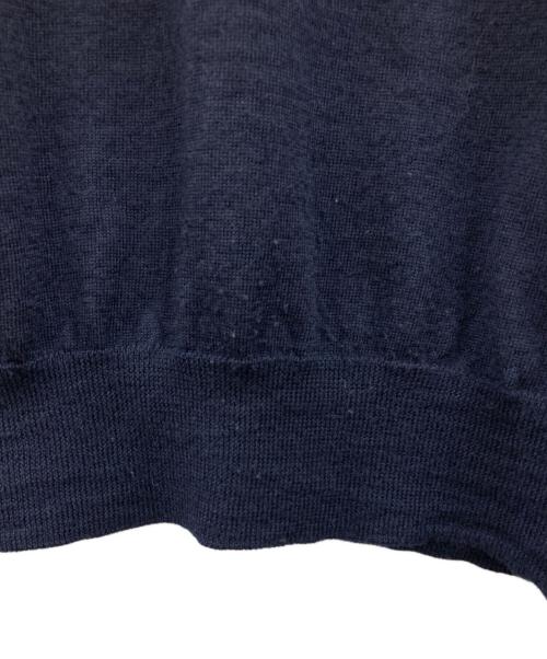 PRADA（プラダ）PRADA (プラダ) ニットポロシャツ ネイビー サイズ:50の古着・服飾アイテム