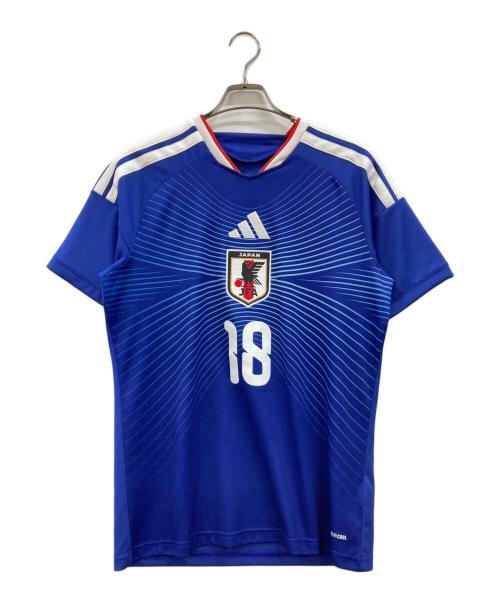 adidas（アディダス）adidas (アディダス) ゲームシャツ ネイビー サイズ:Lの古着・服飾アイテム